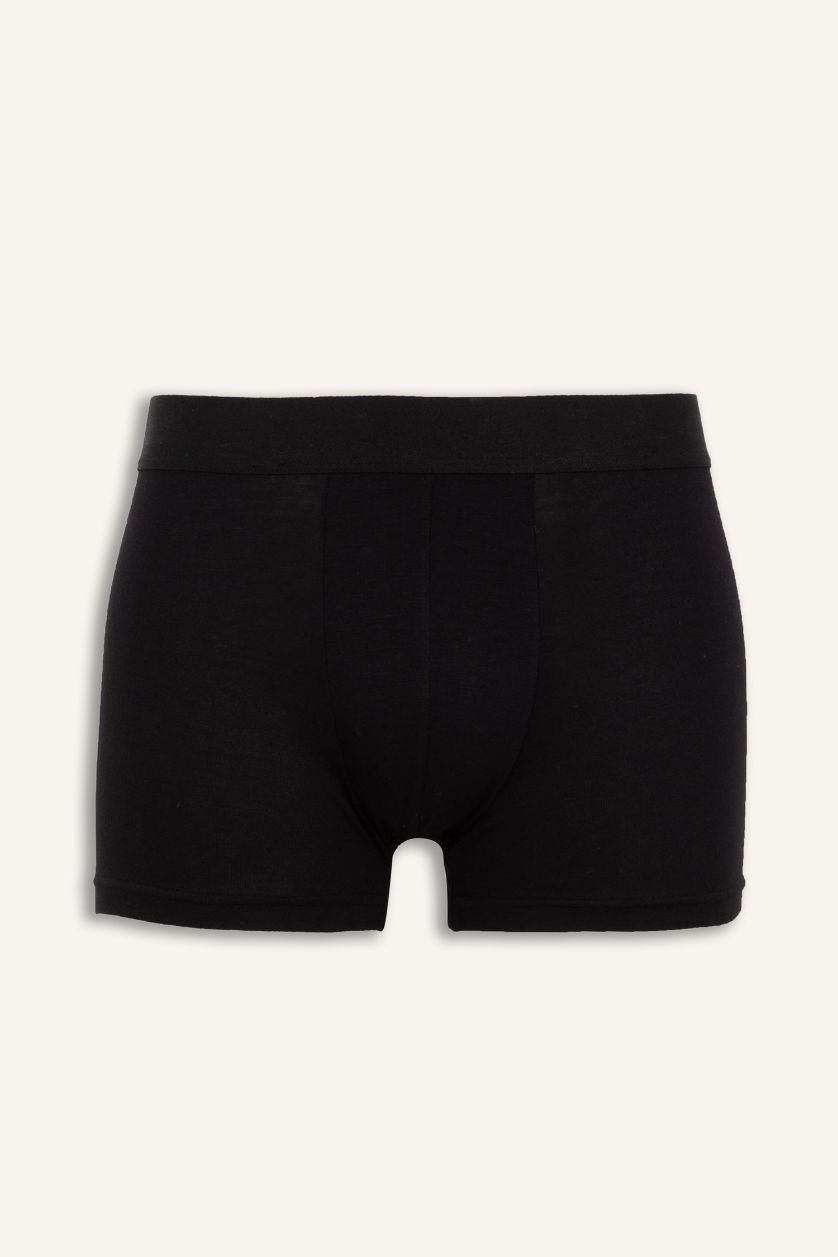 Erkek Siyah Premium Regular Fit Bambu Boxer