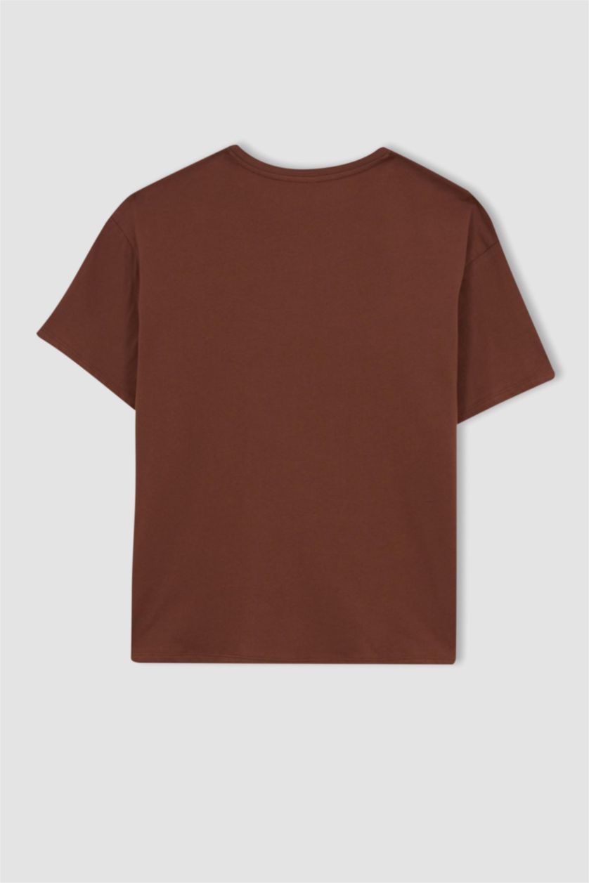 نساء بني Oversize Fit Short Sleeve T-Shirt