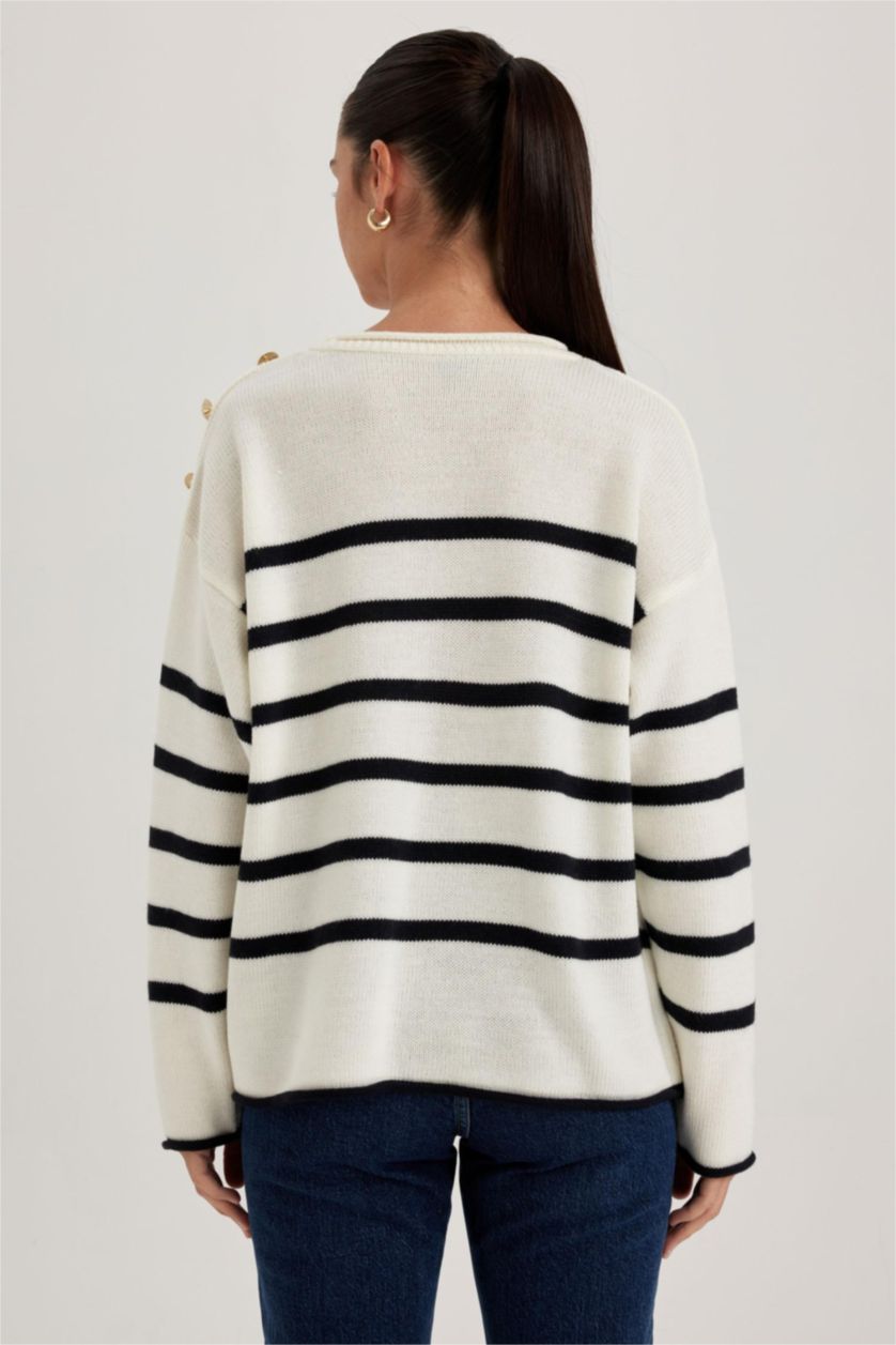 Женская Бежевый Relax Fit Pullover