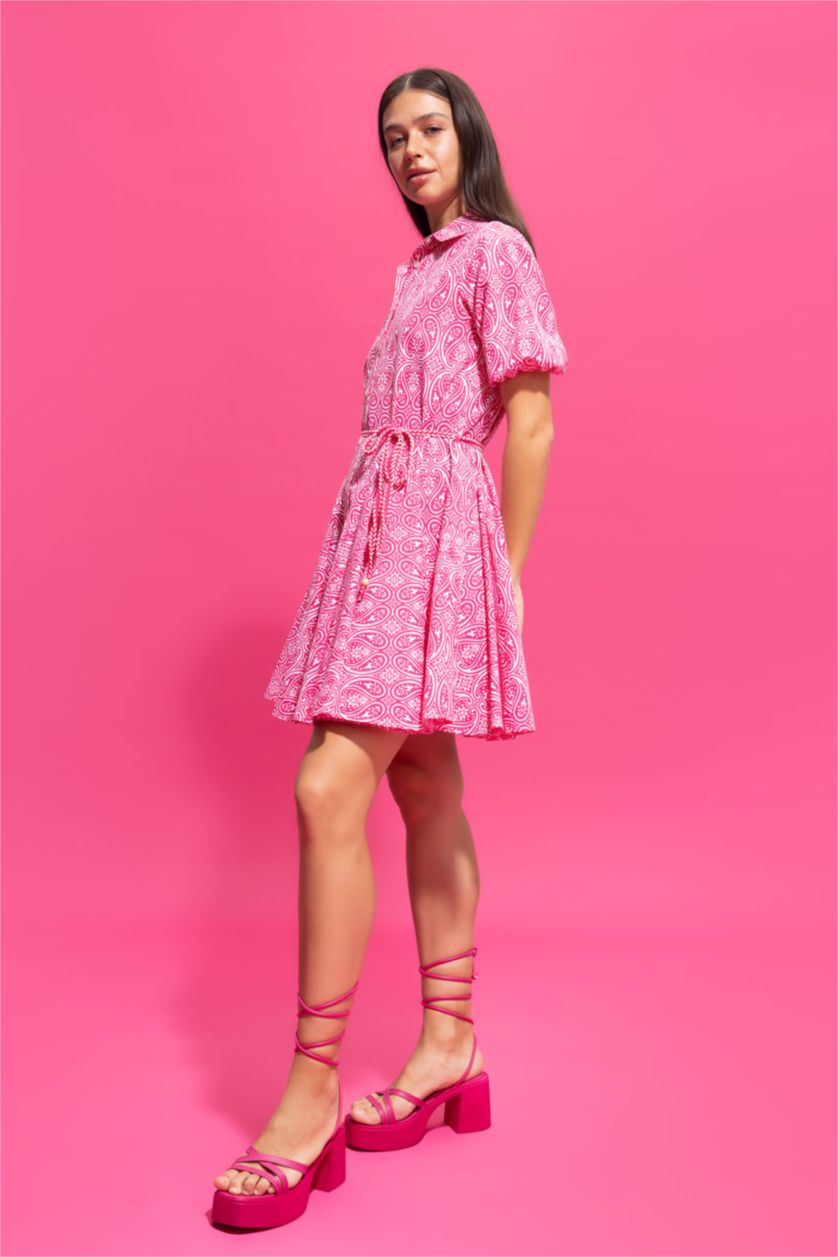 نساء فوشي صندل نسائي بكعب سميك