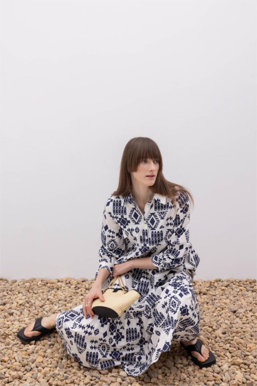 FEMME Beige Maxi Dress