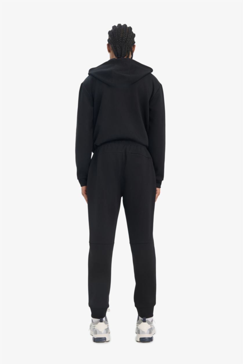 Erkek Siyah Slim Fit Nefes Alabilen Kumaş Jogger Eşofman Altı