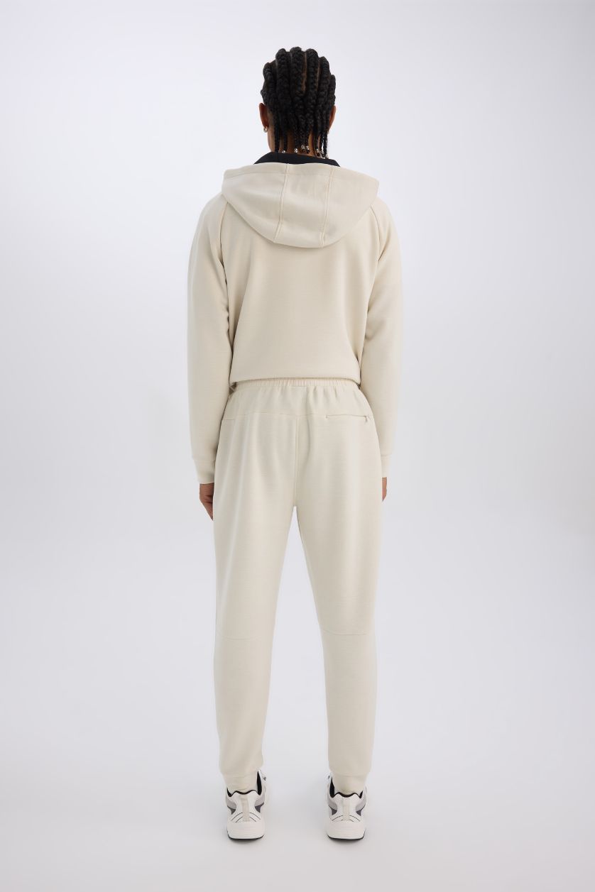 Erkek Taş Slim Fit Dar Kesim Standart Paça Skuba Dalgıç Kumaş Jogger Eşofman Altı