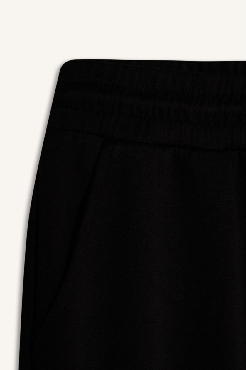 Men Black DeFactoFit Slim Fit Leg Scuba Diver Fabric Joggers
