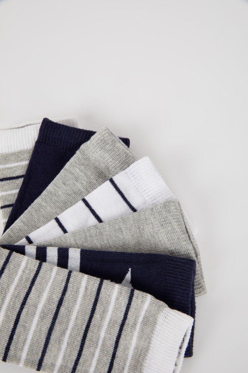 Boys & Teens NAVY Boy 7 Pack Cotton Booties Socks