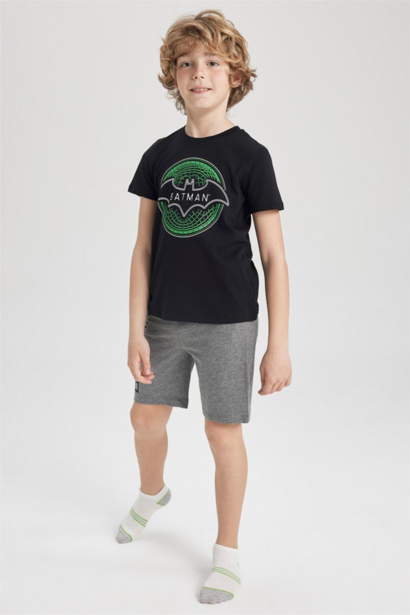 BOYS & TEENS Black Boys Regular Fit Batman Pajamas