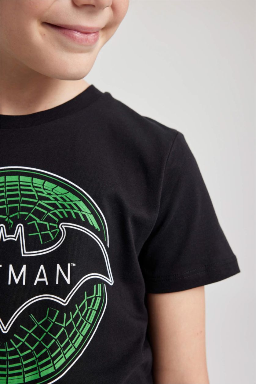 BOYS & TEENS Black Boys Regular Fit Batman Pajamas