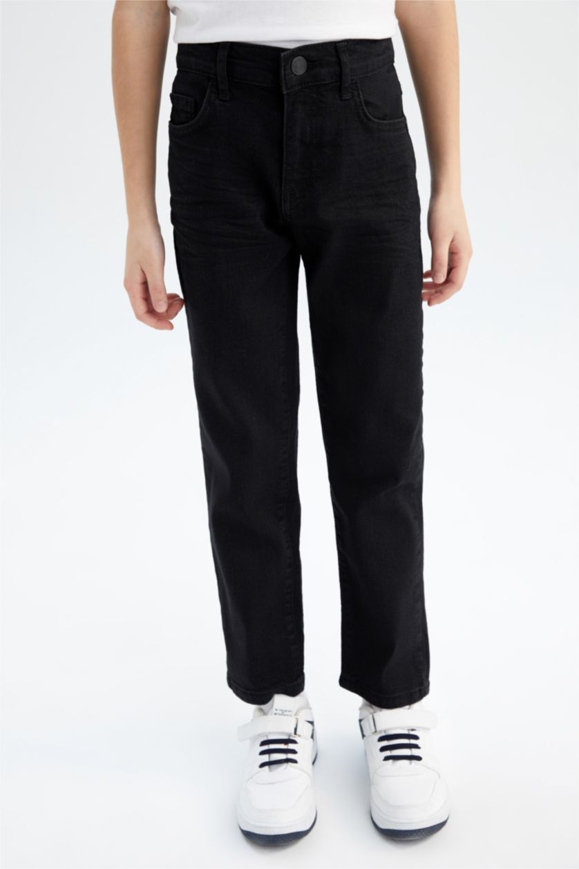 BOYS & TEENS Black Boy Regular Fit Jeans