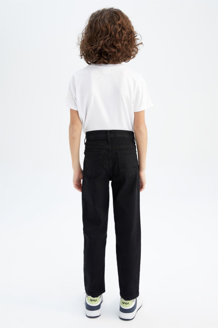 BOYS & TEENS Black Boy Regular Fit Jeans
