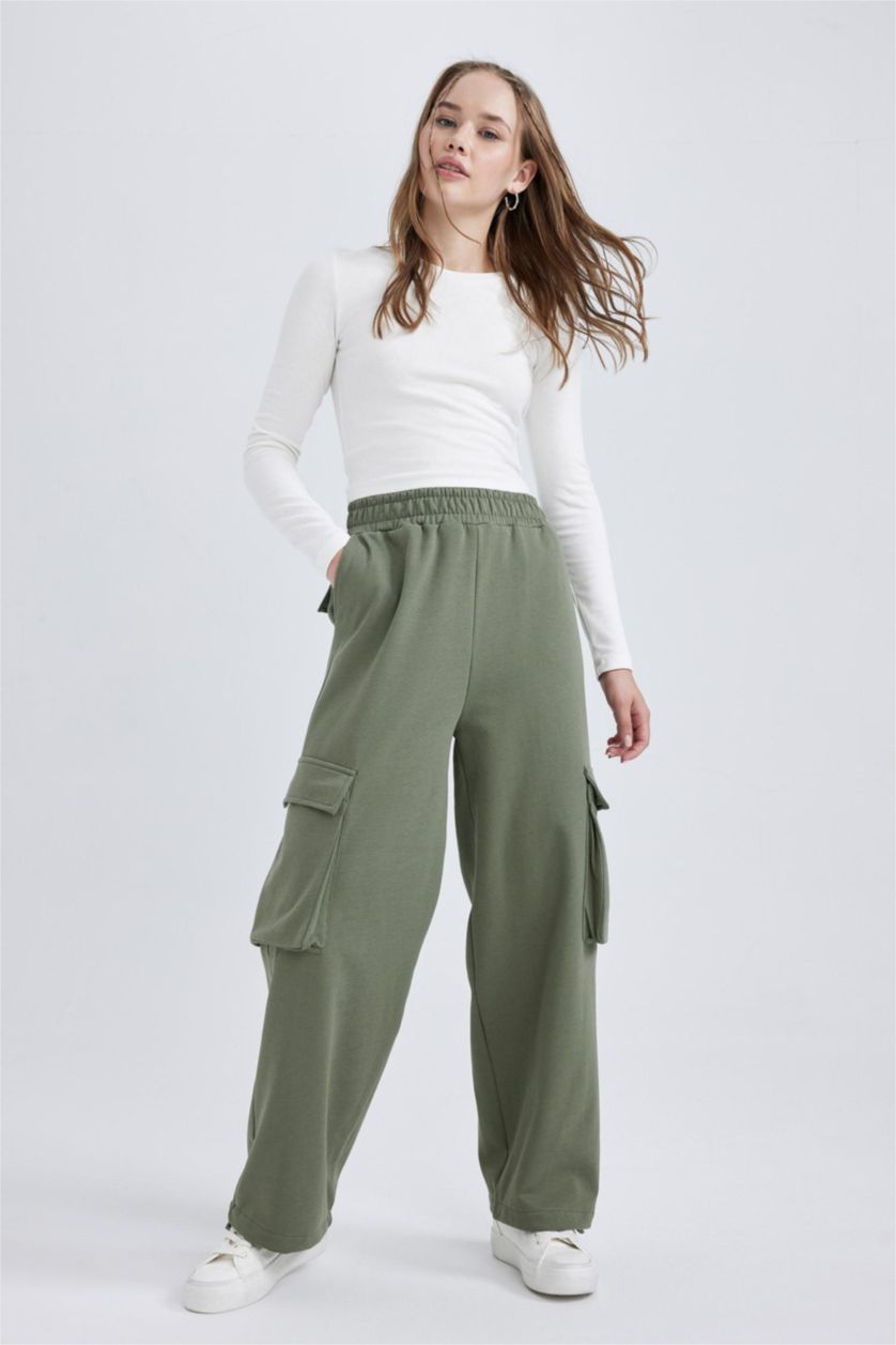 WOMAN Khaki jogger Trousers