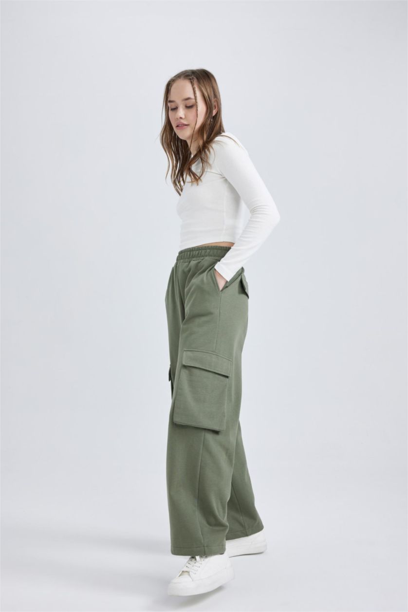 WOMAN Khaki jogger Trousers