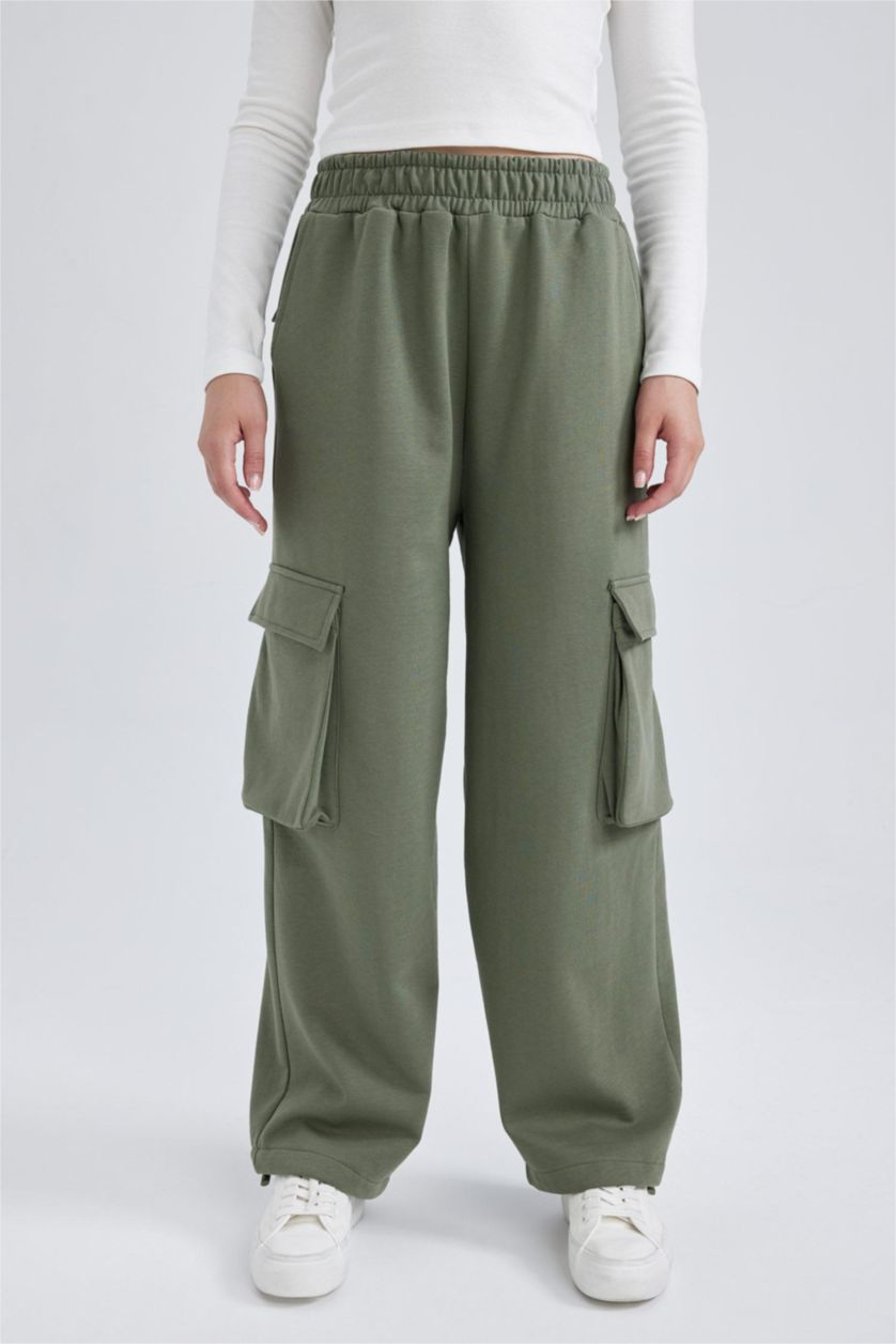 WOMAN Khaki jogger Trousers