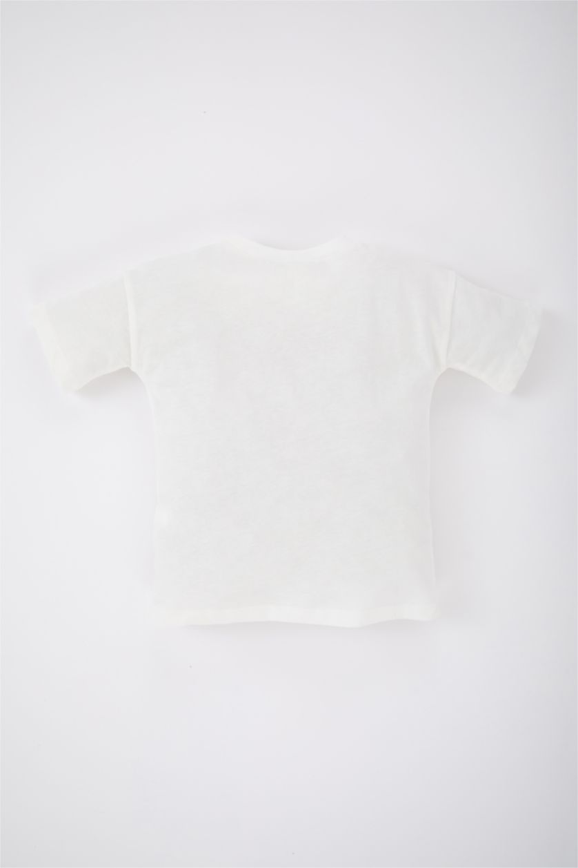 BABY GIRL White Regular Fit Short Sleeve T-Shirt