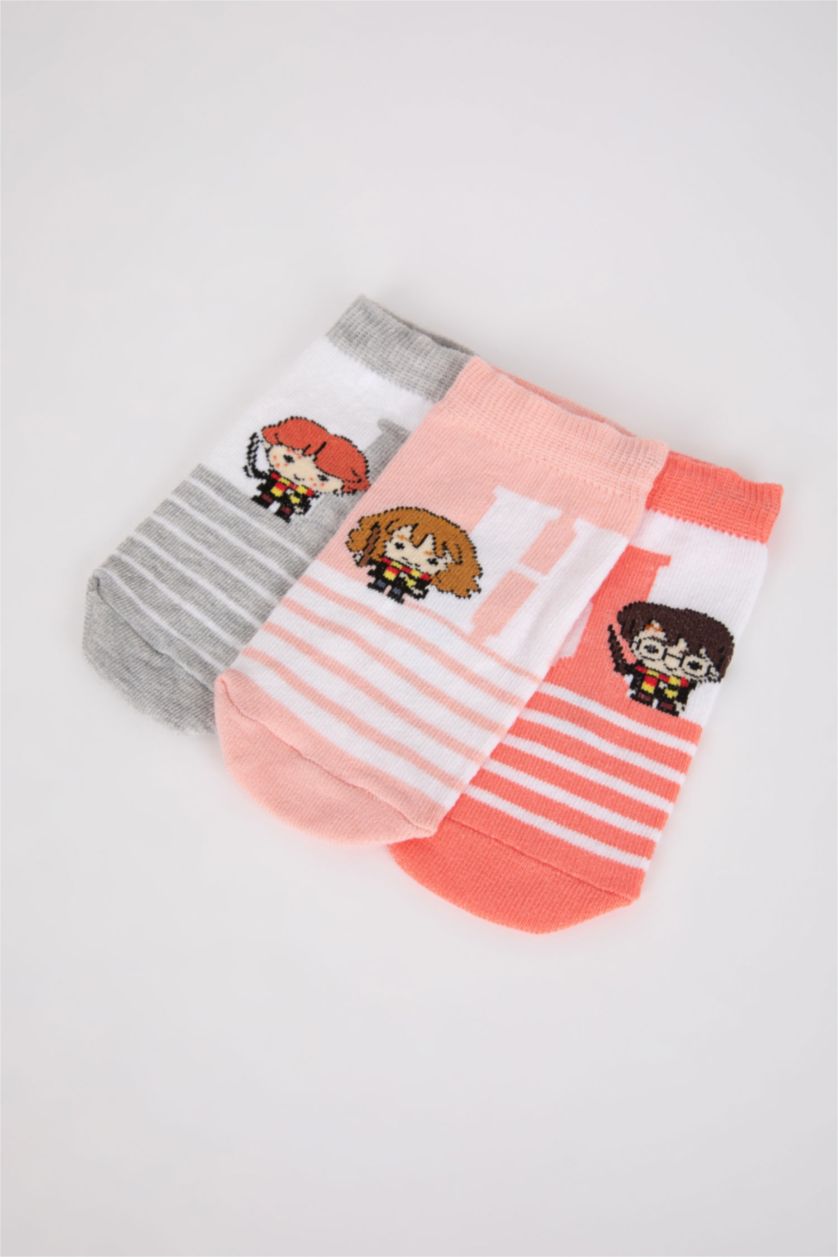 Kız Çocuk - Genç Kız Karma Kız Çocuk Harry Potter 3'lü Pamuklu Patik Çorap