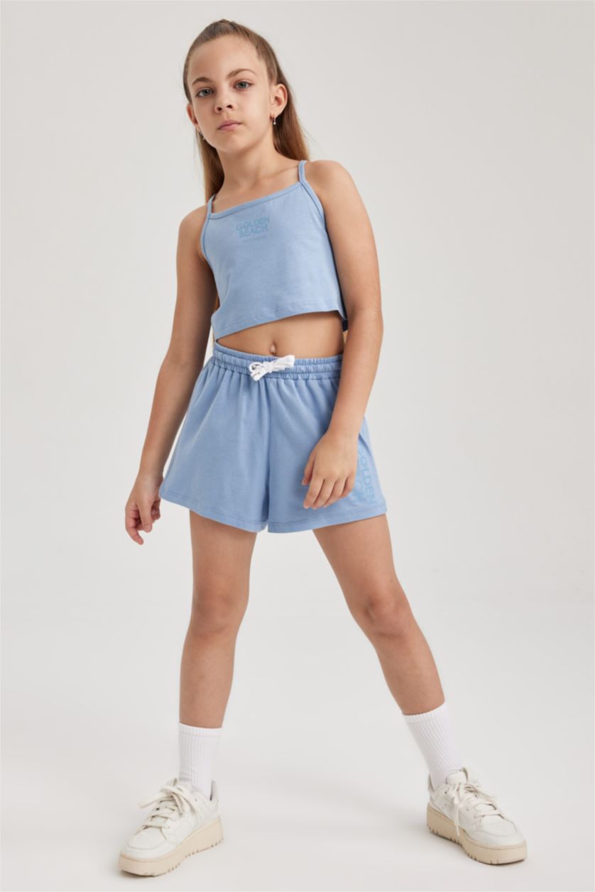 FILLES Bleu Ensemble de 2 pièces Débardeur et short pour Fille