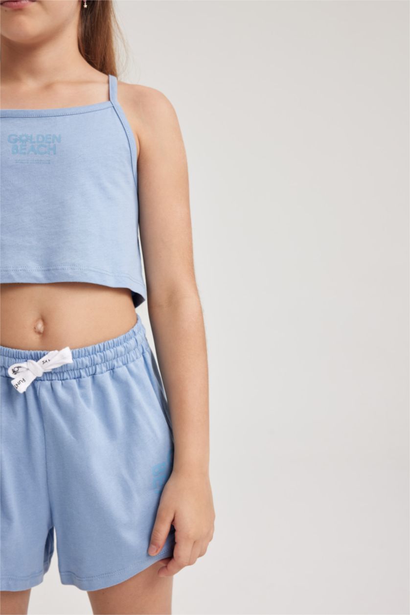 FILLES Bleu Ensemble de 2 pièces Débardeur et short pour Fille