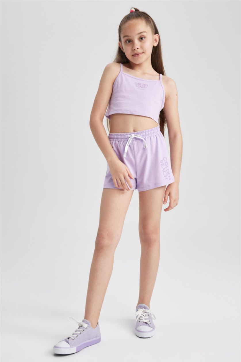 FILLES Violet Ensemble de 2 pièces Débardeur et short pour Fille