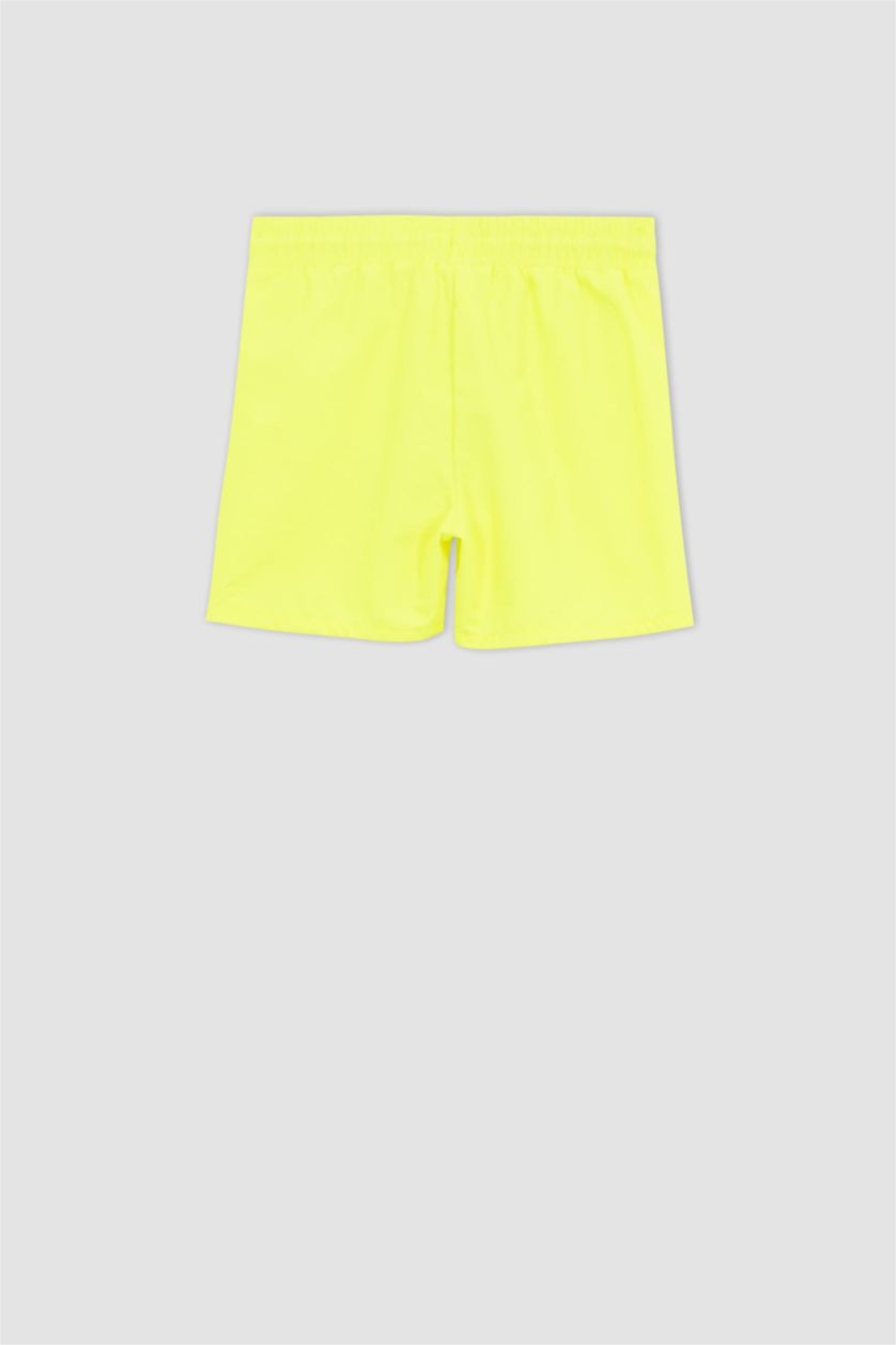 أولاد نيون أصفر شورت سباحة ولادي