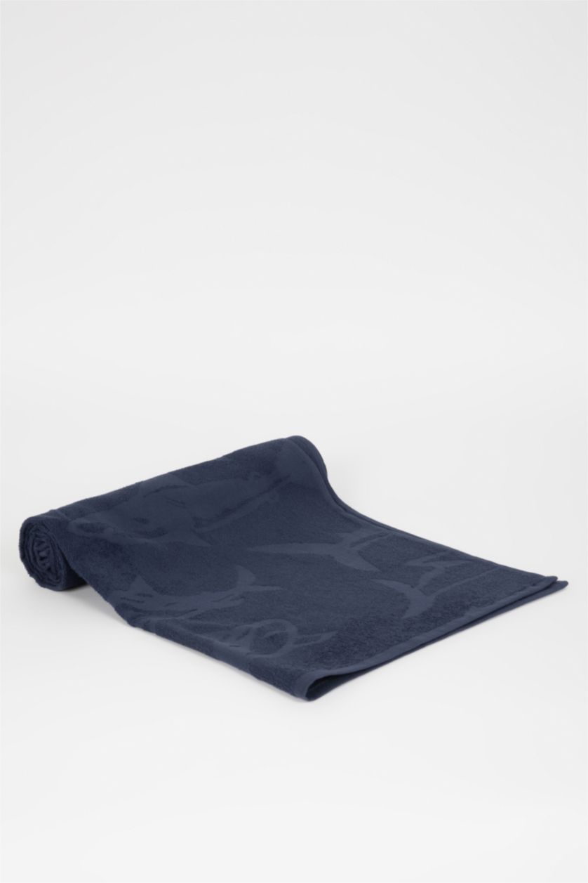MAN NAVY Men Cotton Beach Towel