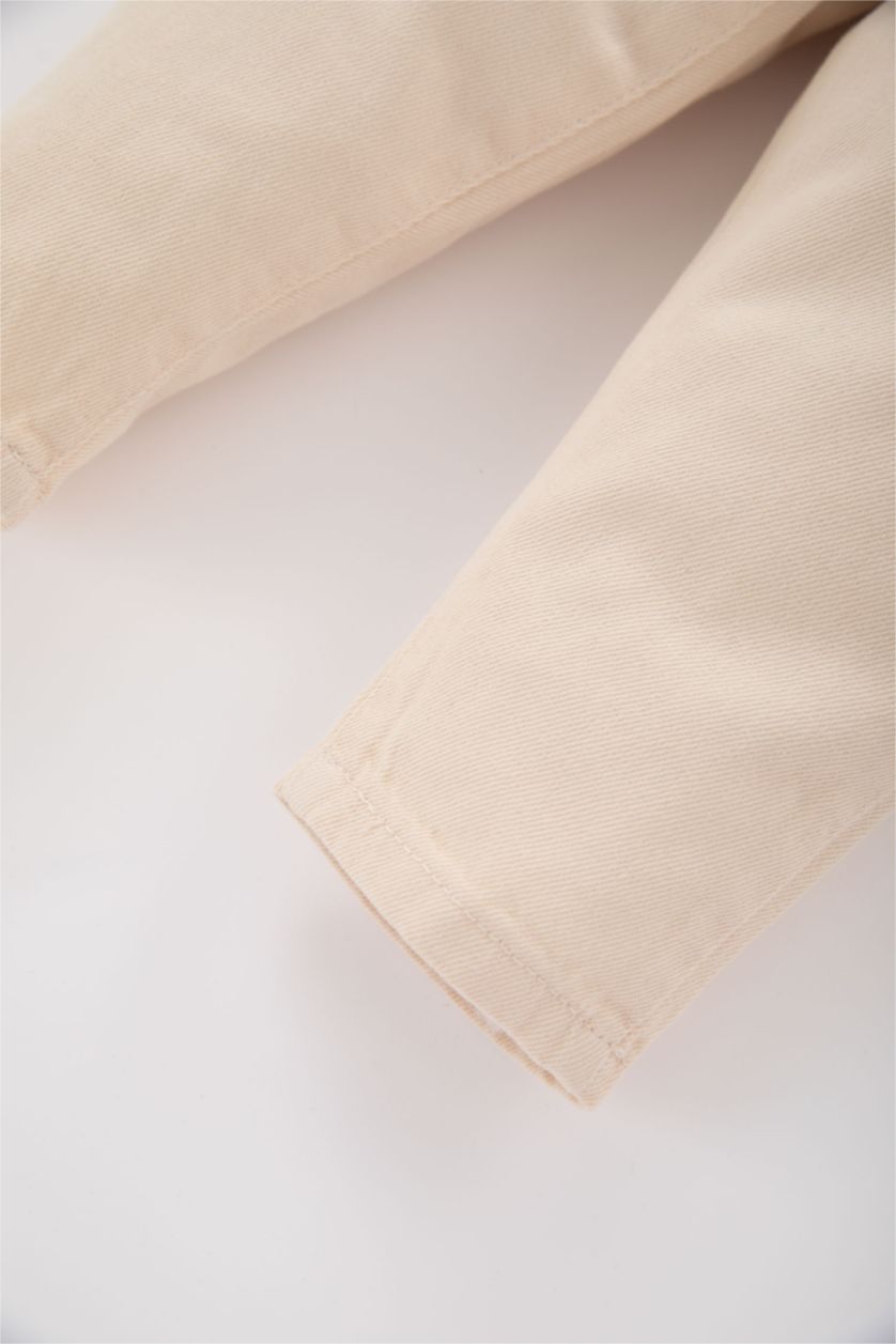 BABY GIRL Light Stone Baby Girl Comfort Fit Gabardine 2 Piece Trousers