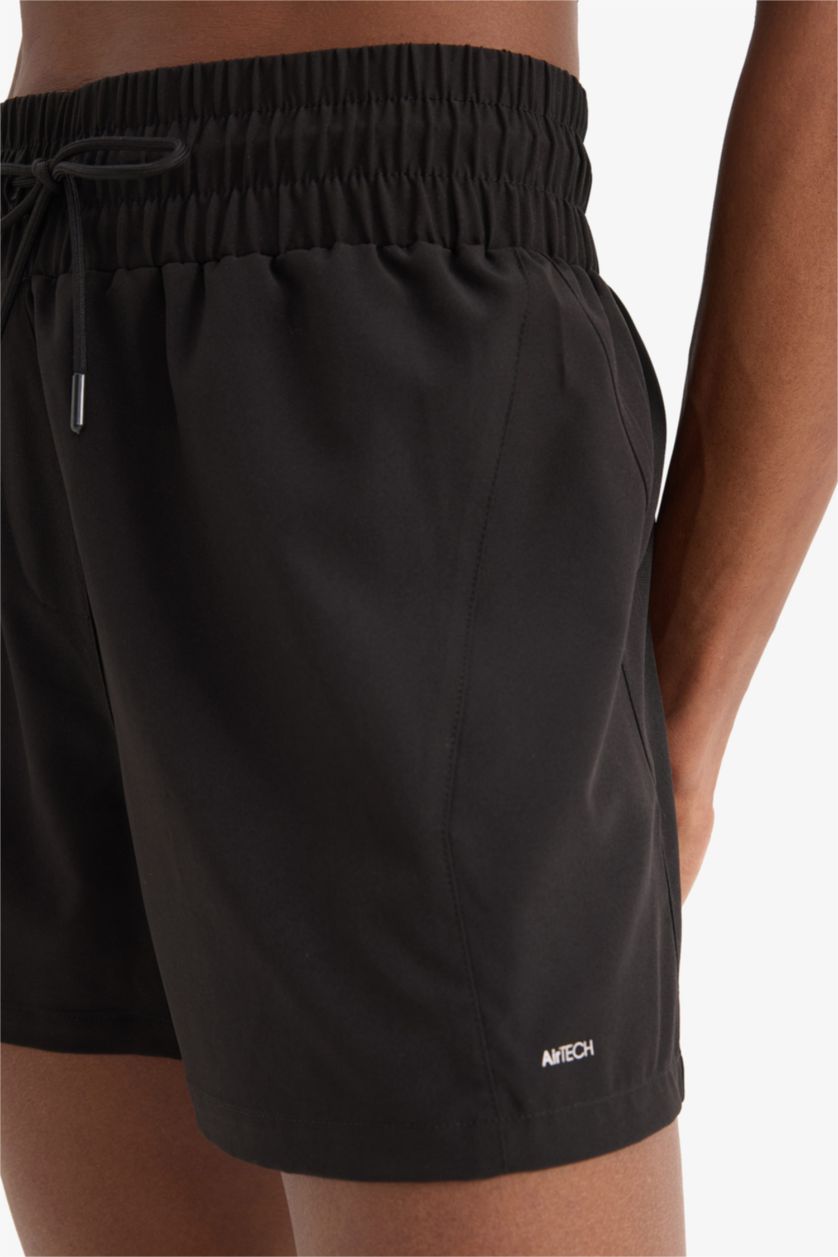 حريمي أسود شورت بحر قصة عادية من DeFactoFit