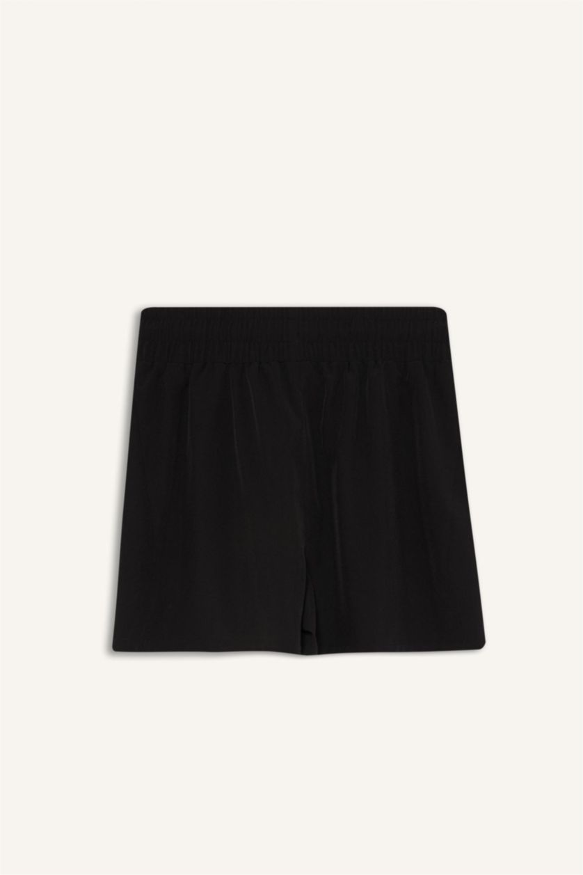 حريمي أسود شورت بحر قصة عادية من DeFactoFit