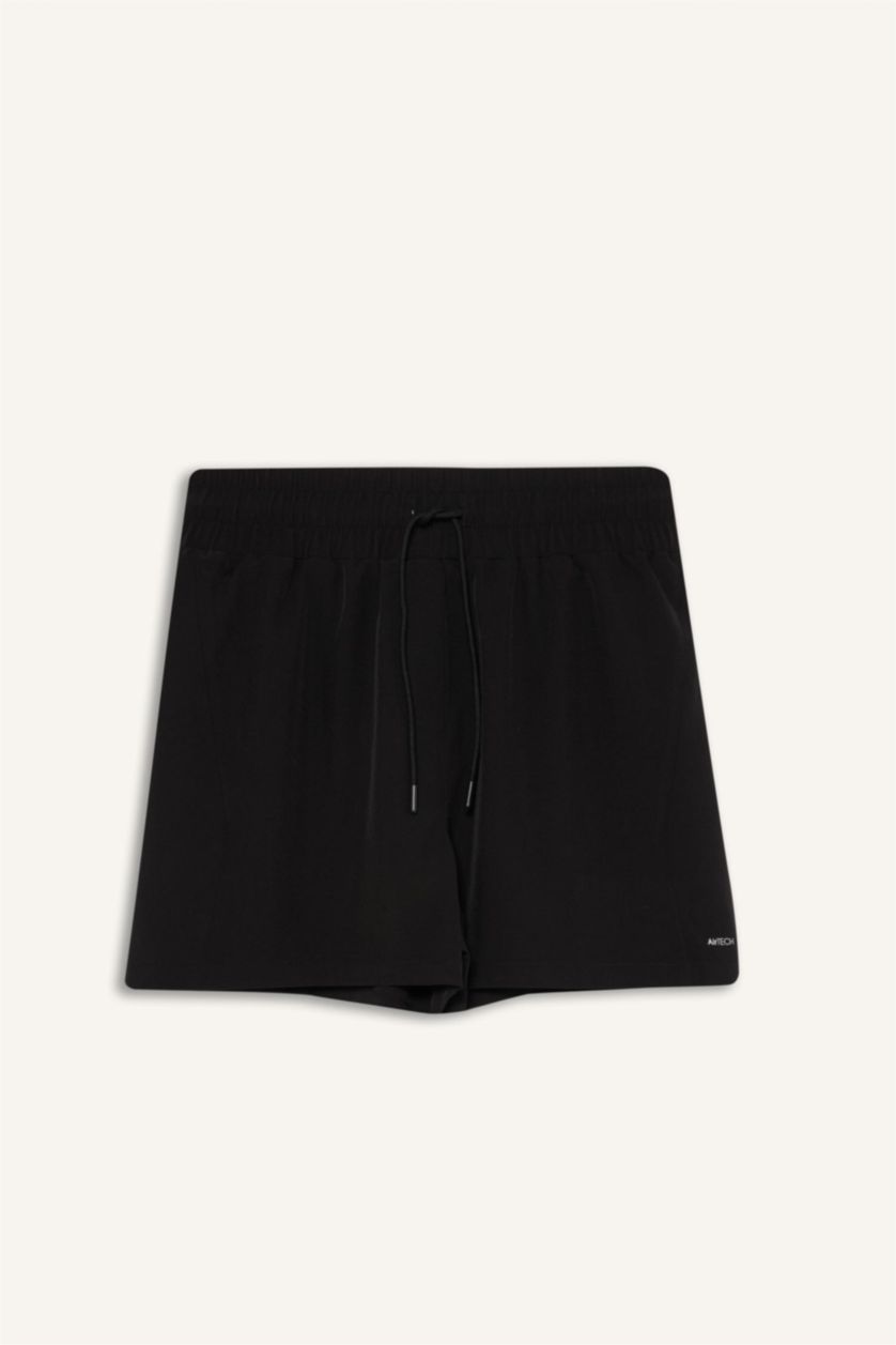 حريمي أسود شورت بحر قصة عادية من DeFactoFit