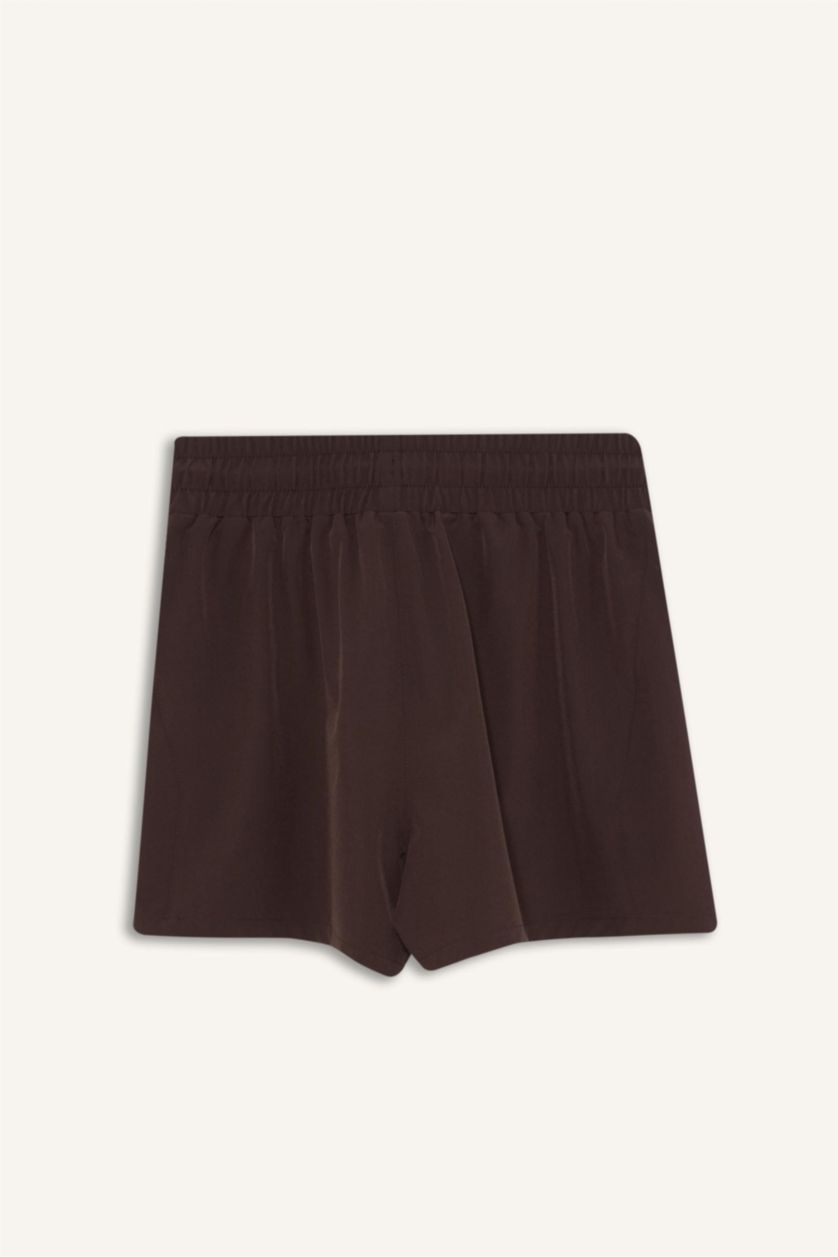 WOMAN Brown DeFactoFit Standard Fit Flexible Textured Swim Shorts