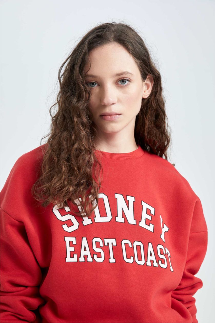 Kadın Kırmızı Sweatshirt
