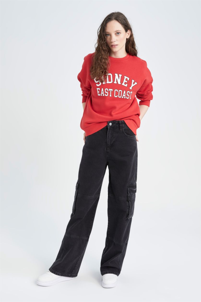 Kadın Kırmızı Sweatshirt