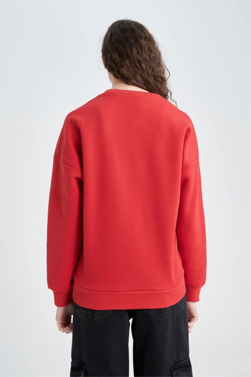 Kadın Kırmızı Sweatshirt