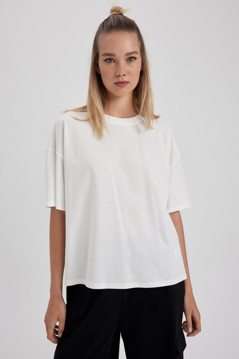 نساء اوف وايت Loose Fit Short Sleeve T-Shirt