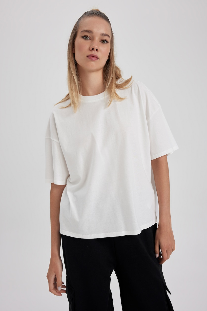 نساء اوف وايت Loose Fit Short Sleeve T-Shirt