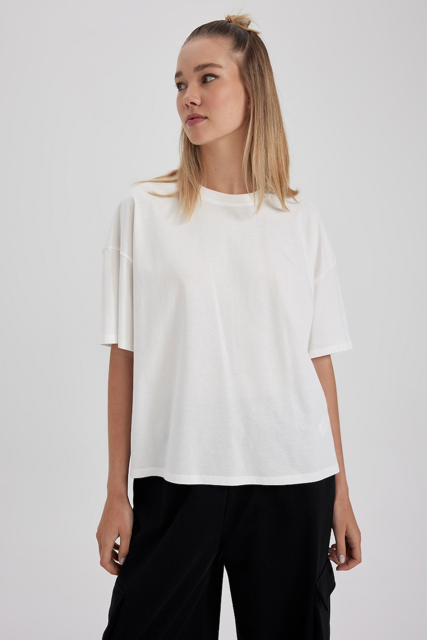 نساء اوف وايت Loose Fit Short Sleeve T-Shirt