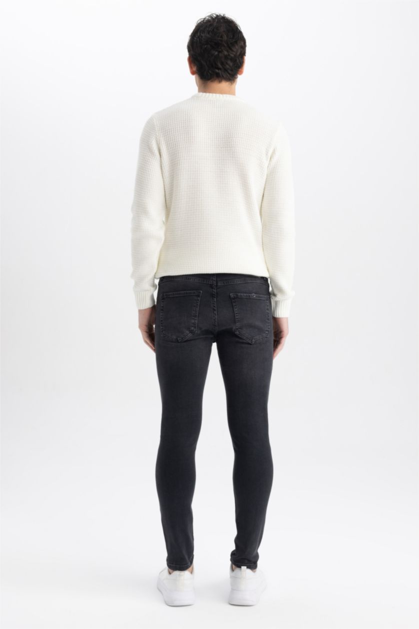 MAN Black Slim Comfort Fit Normal Waist Narrow Leg Jeans