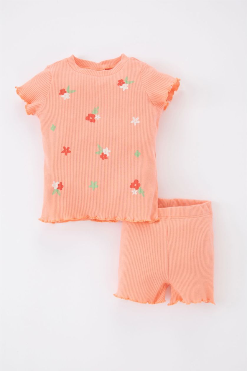 BÉBÉ FILLE Orange Ensemble En Tricot BéBé Fille