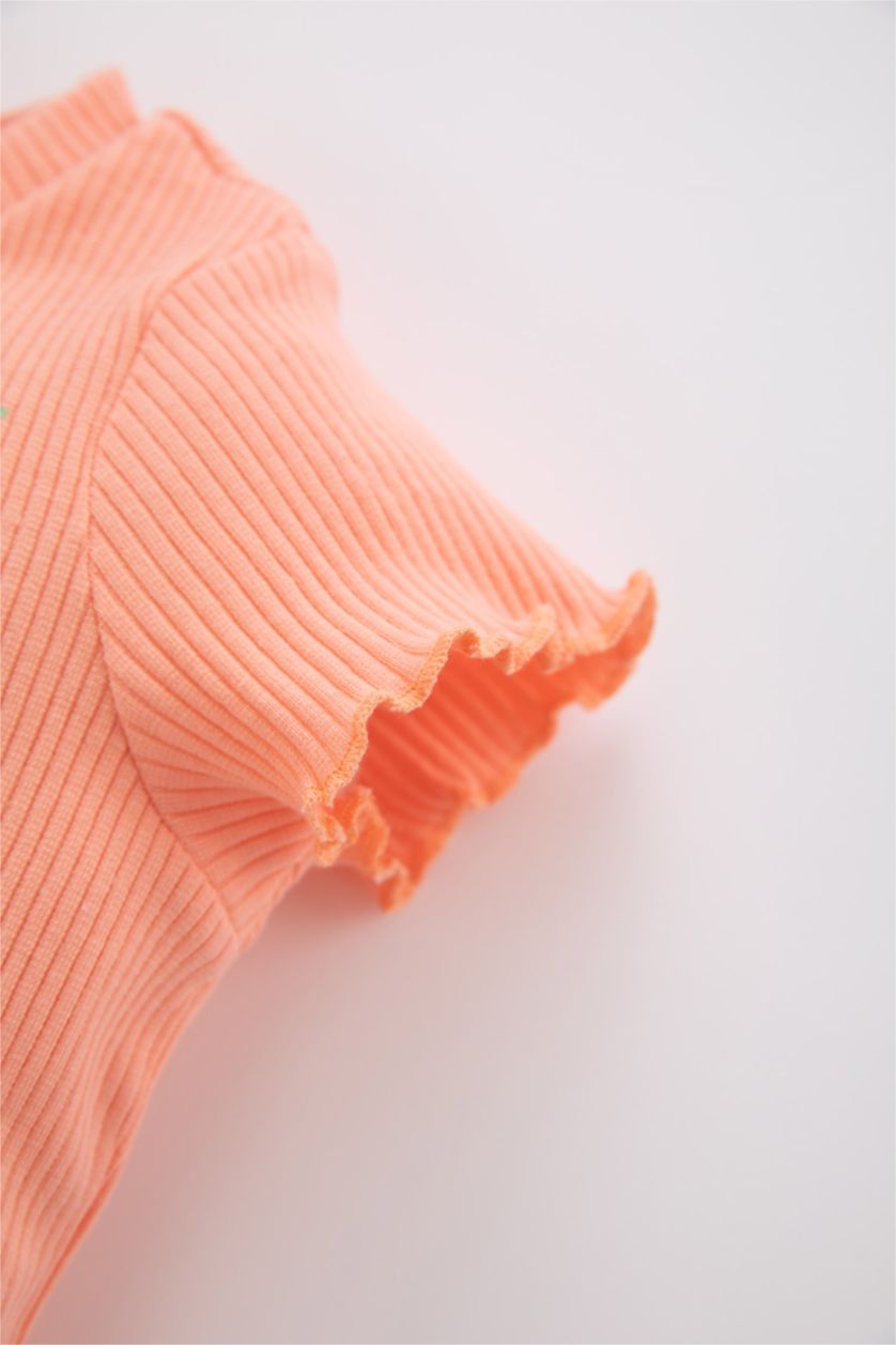 BÉBÉ FILLE Orange Ensemble En Tricot BéBé Fille