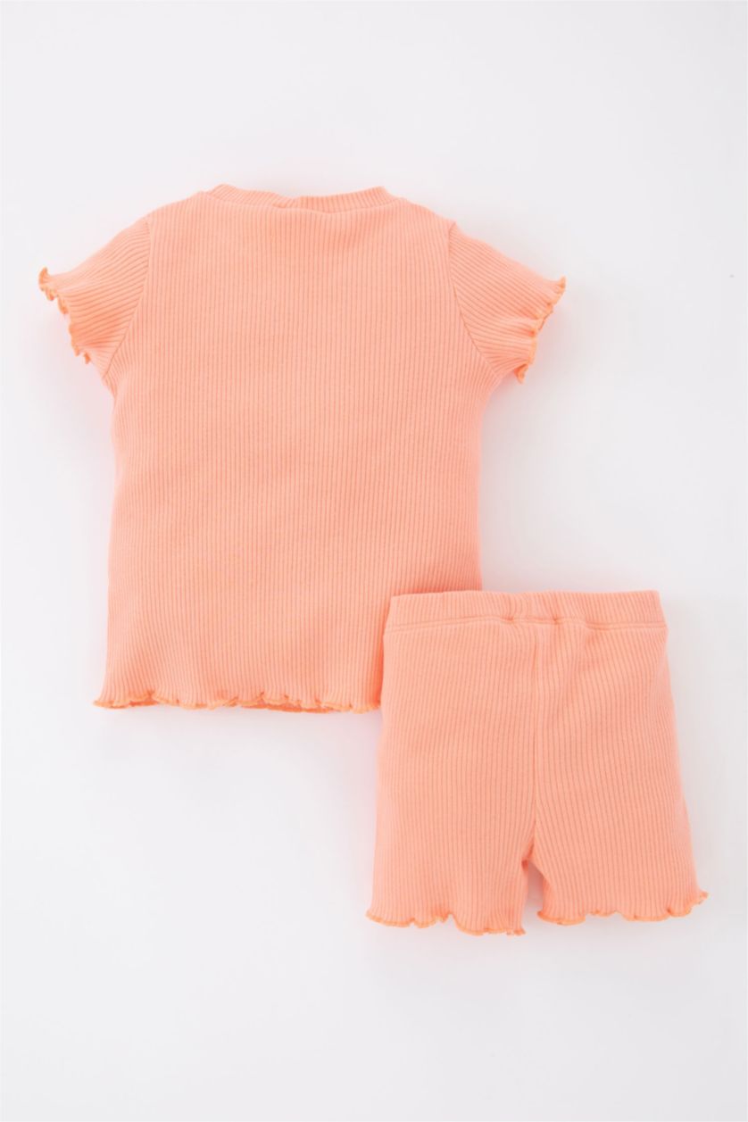 BÉBÉ FILLE Orange Ensemble En Tricot BéBé Fille