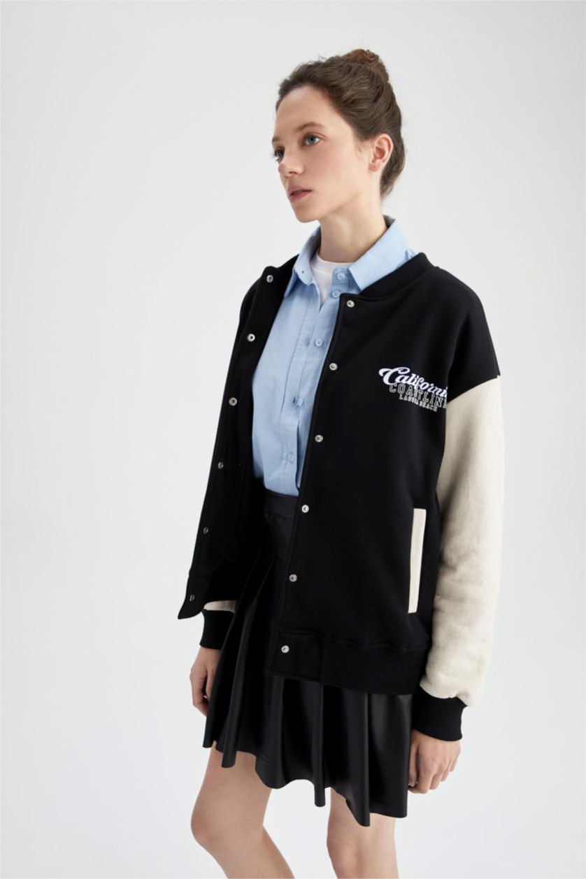 Kadın Siyah Bomber Ceket