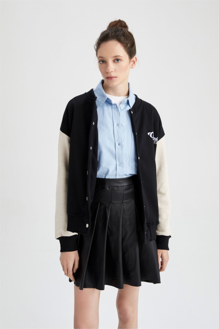 Kadın Siyah Bomber Ceket