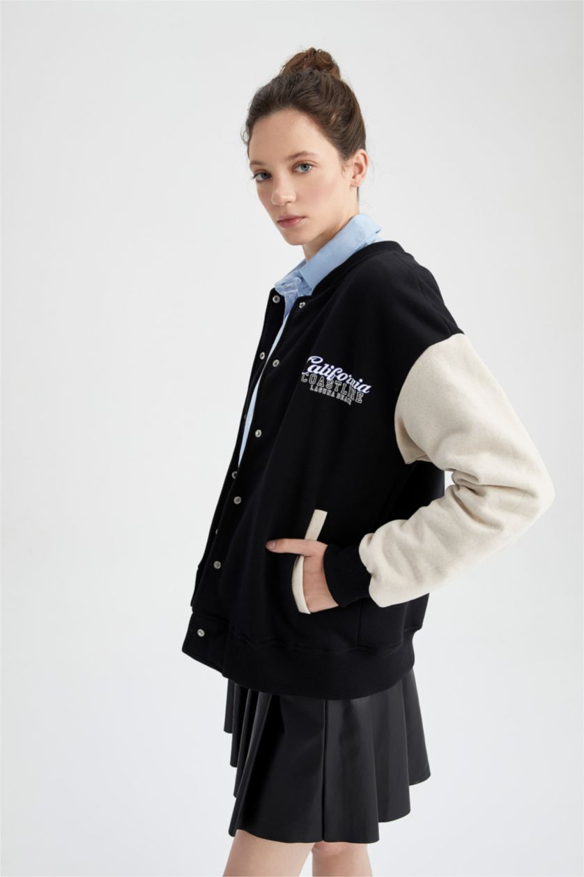 Kadın Siyah Bomber Ceket