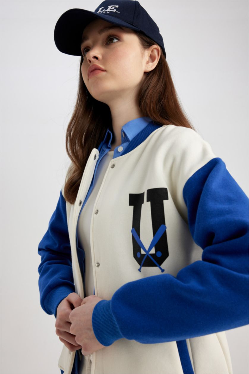 WOMAN Ecru Bomber Jacket