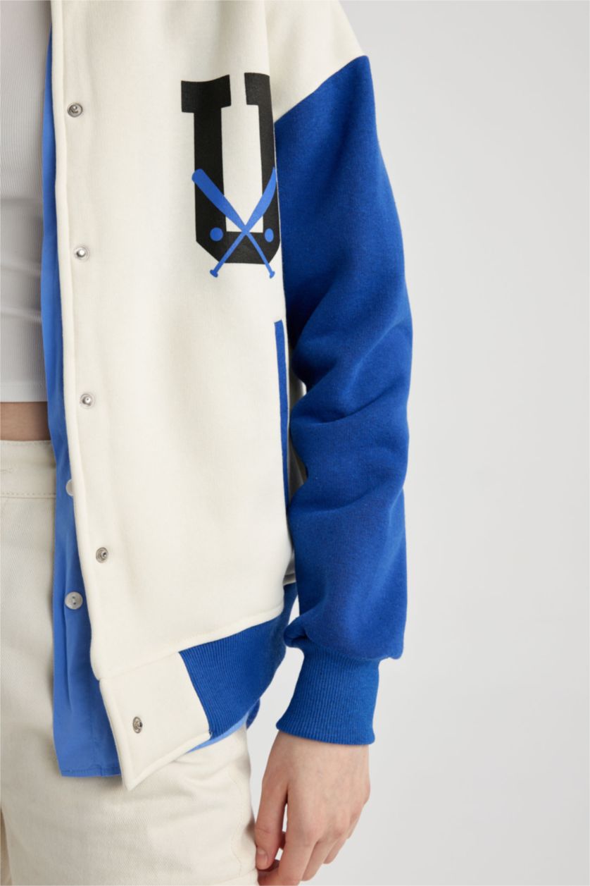 WOMAN Ecru Bomber Jacket