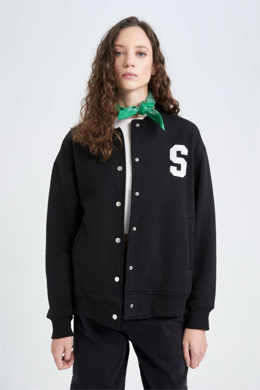 Kadın Siyah Bomber Ceket