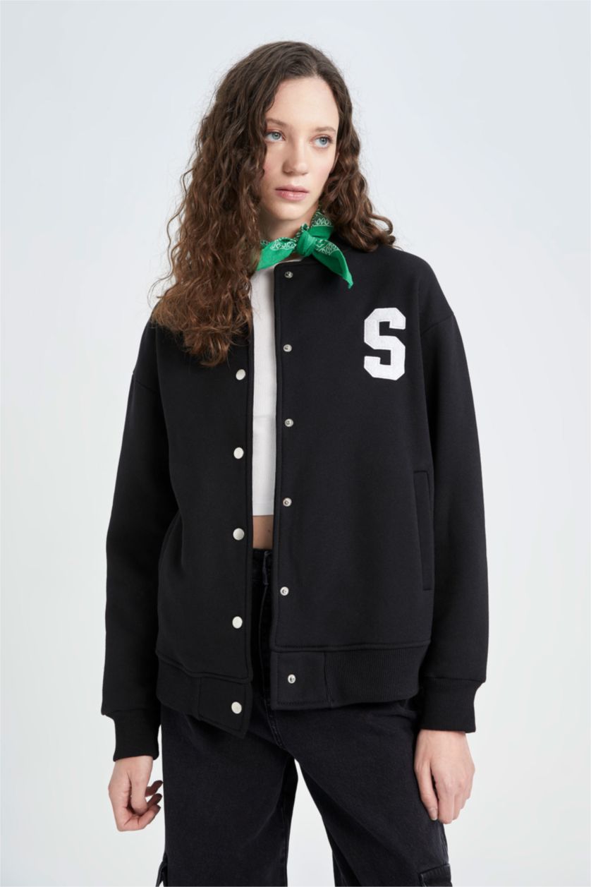 Kadın Siyah Bomber Ceket