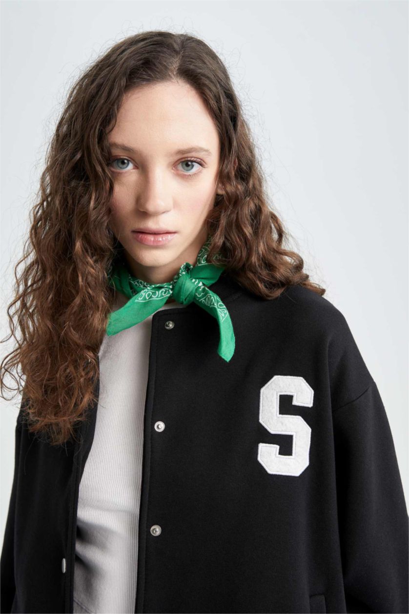 Kadın Siyah Bomber Ceket