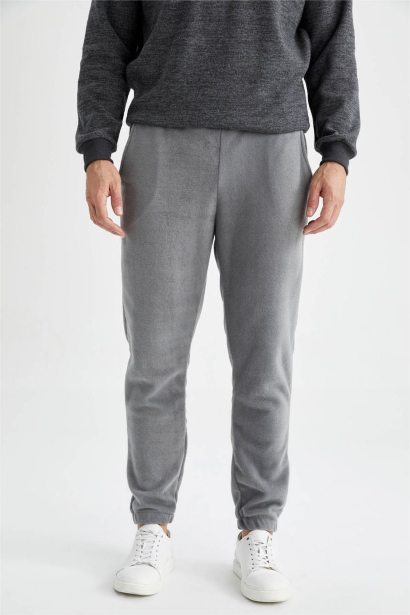 HOMME Gris Pantalon de jogging coupe classique
