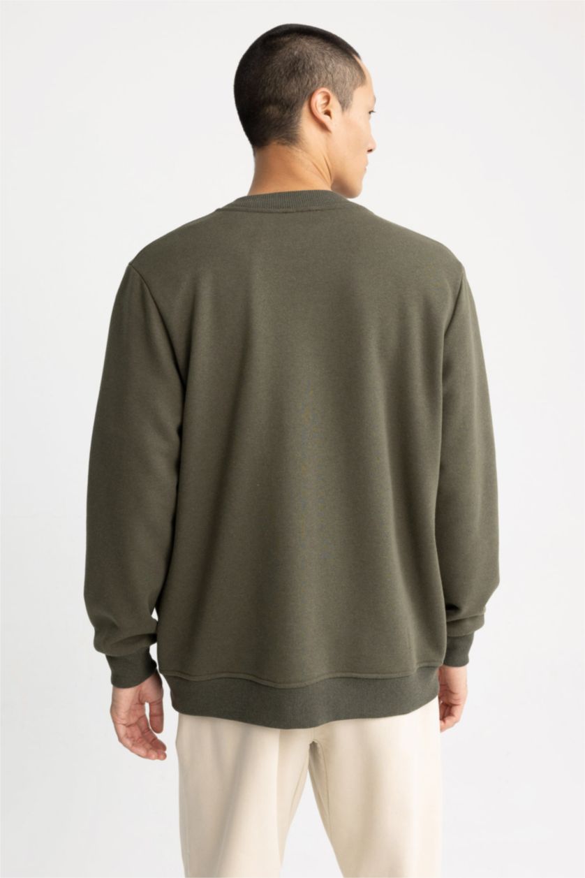 HOMME Kaki Bomber cardigan style collège coupe régulière