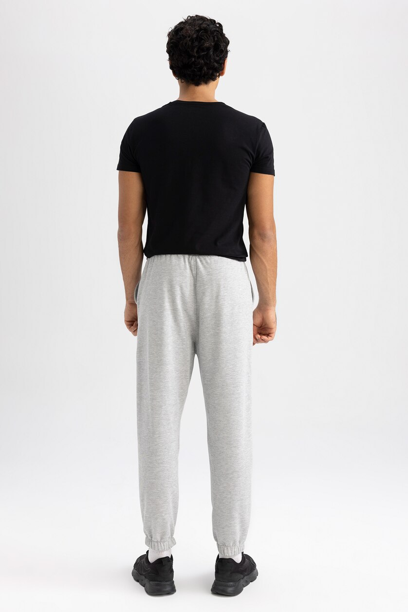 Man Grey Melange Standard Fit Jogger