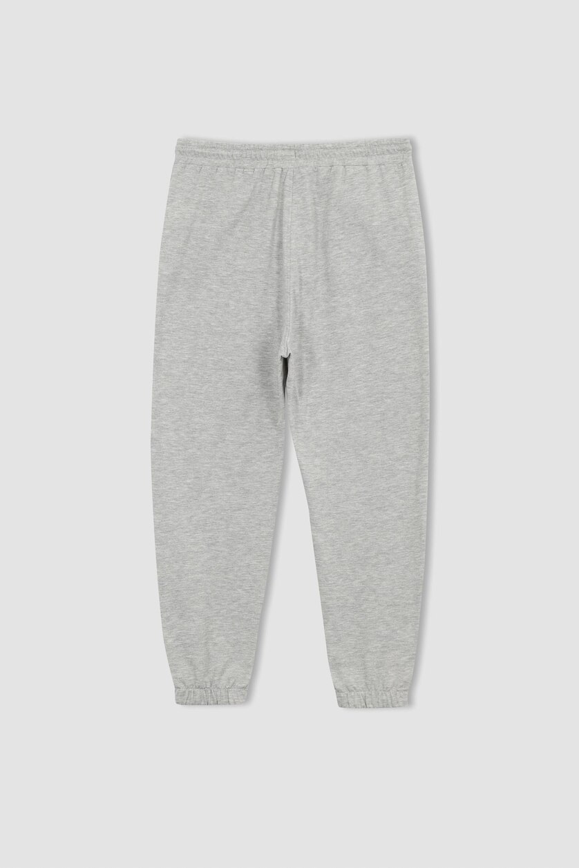 Man Grey Melange Standard Fit Jogger